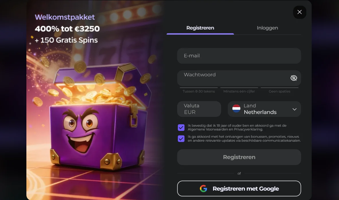 Wildies Casino Registratie en Inloggen